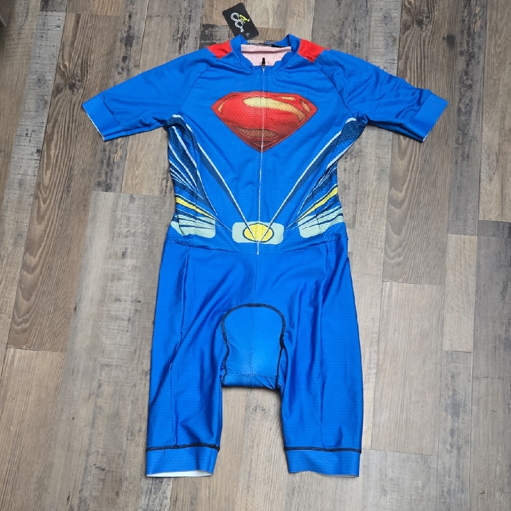 Superhero Cycling Suit / Skin Suit - Mens Size Medium New With Tag Padded